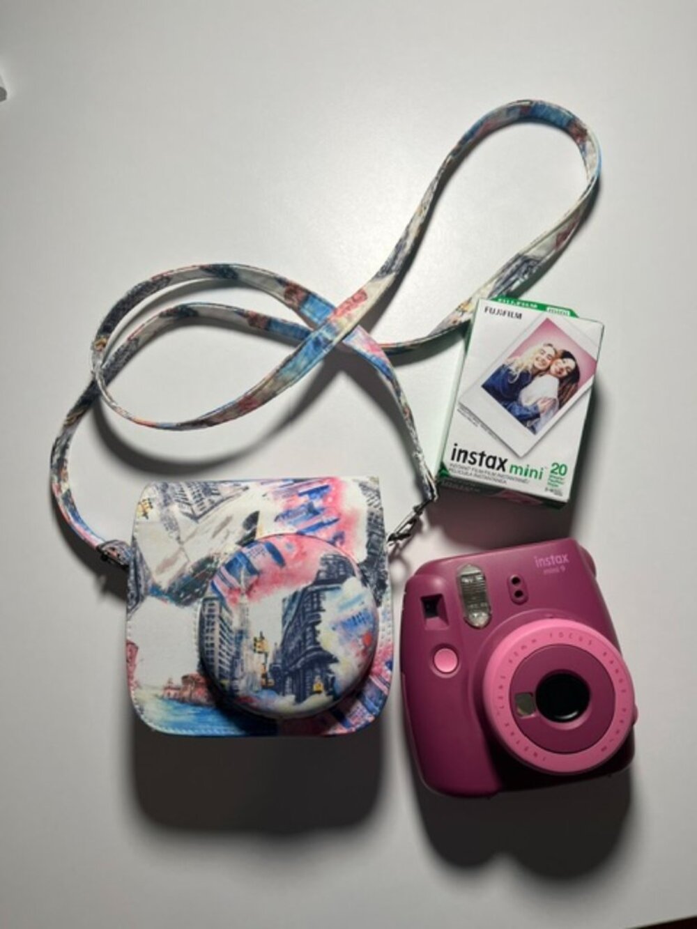 Fujifilm Instax Mini 9 Bundle - camera, case and film - lightly used